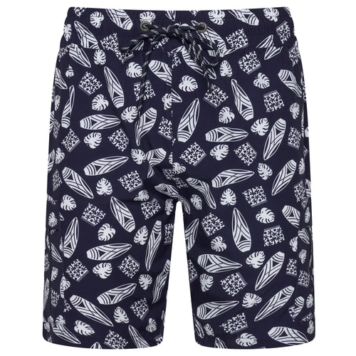 KAM Surf Geo Print shorts Navy